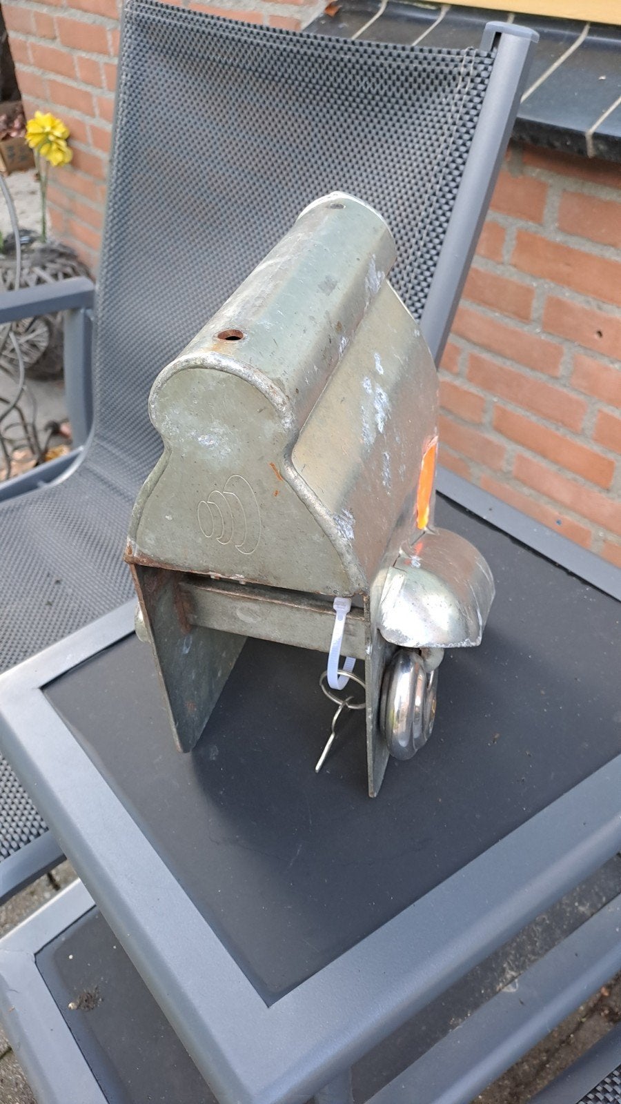 Disselslot met sleutel voor aanhanger/caravan, Ophalen of Verzenden, Gebruikt