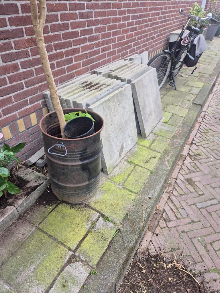 Betontegels 60x60, Tuin en Terras, Ophalen of Verzenden, Gebruikt