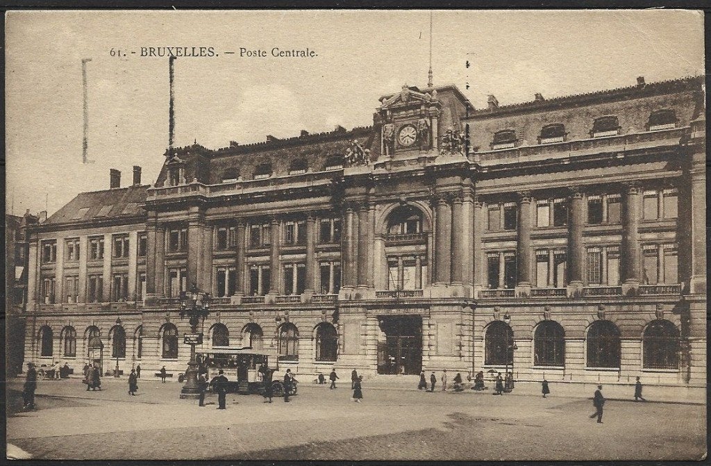 Postkantoor Brussel stempel10, XI.1922, Ophalen of Verzenden, 1920 tot 1940, Gelopen, Brussel (Gewest)