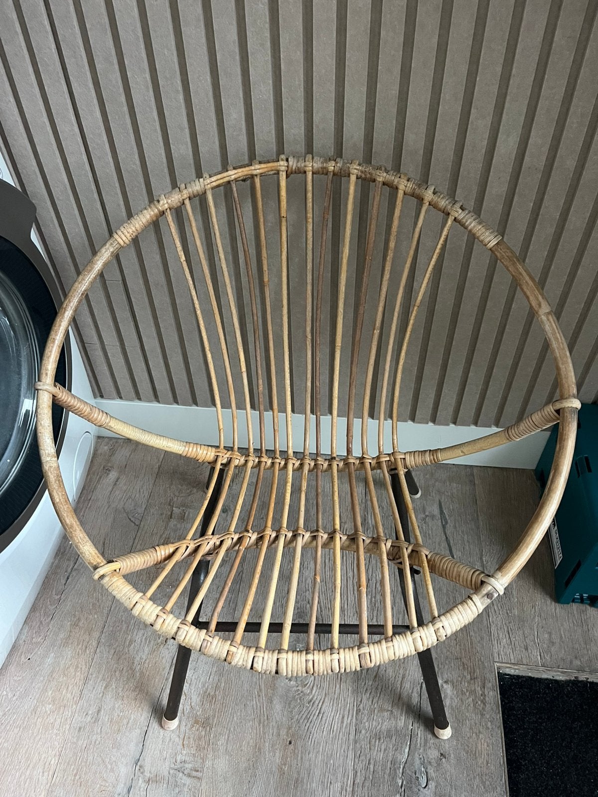Klein rotan stoeltje - Vintage look, Huis en Inrichting, Gebruikt, Overige kleuren, Riet of Rotan, Ophalen of Verzenden