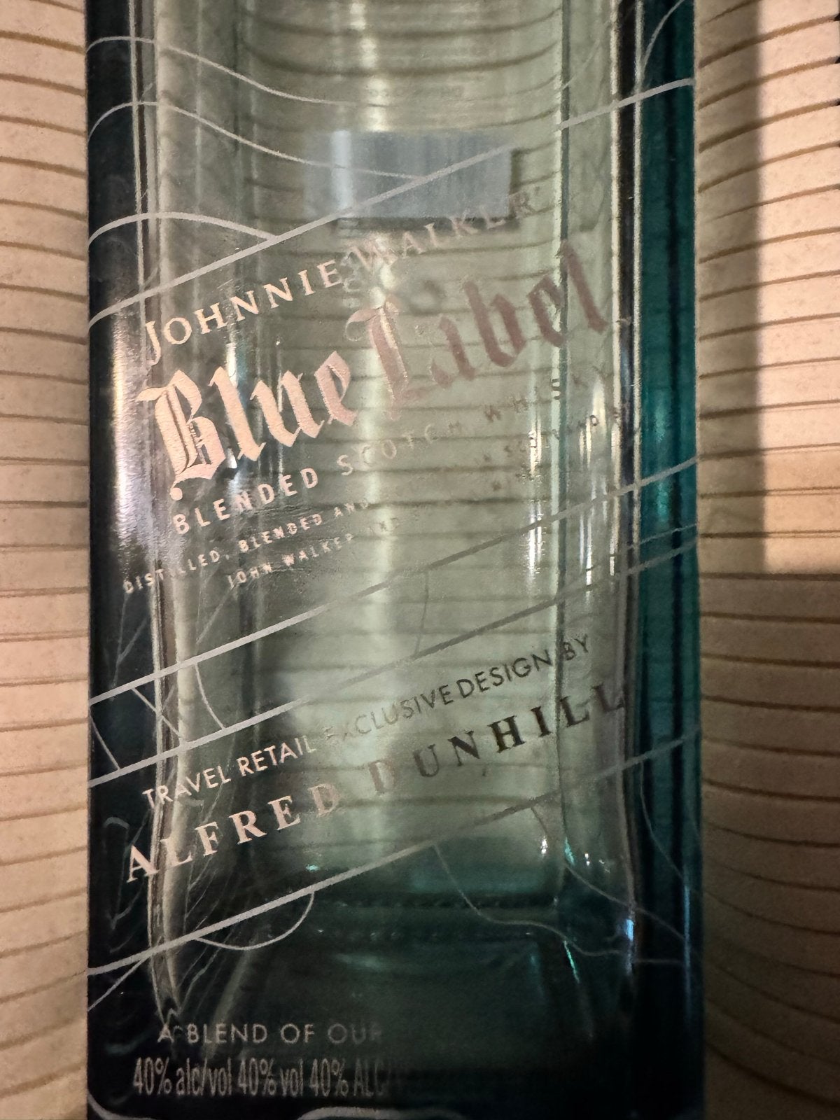 Johnnie Walker Blue Label Limited Edition Alfred Dunhill, Ophalen of Verzenden, Zo goed als nieuw