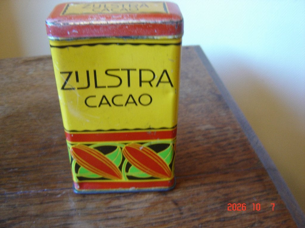 Zijlstra Cacao, fraai oud blik, inhoud .1/4 Kg, Ophalen of Verzenden, Gebruikt, Overige, Overige merken