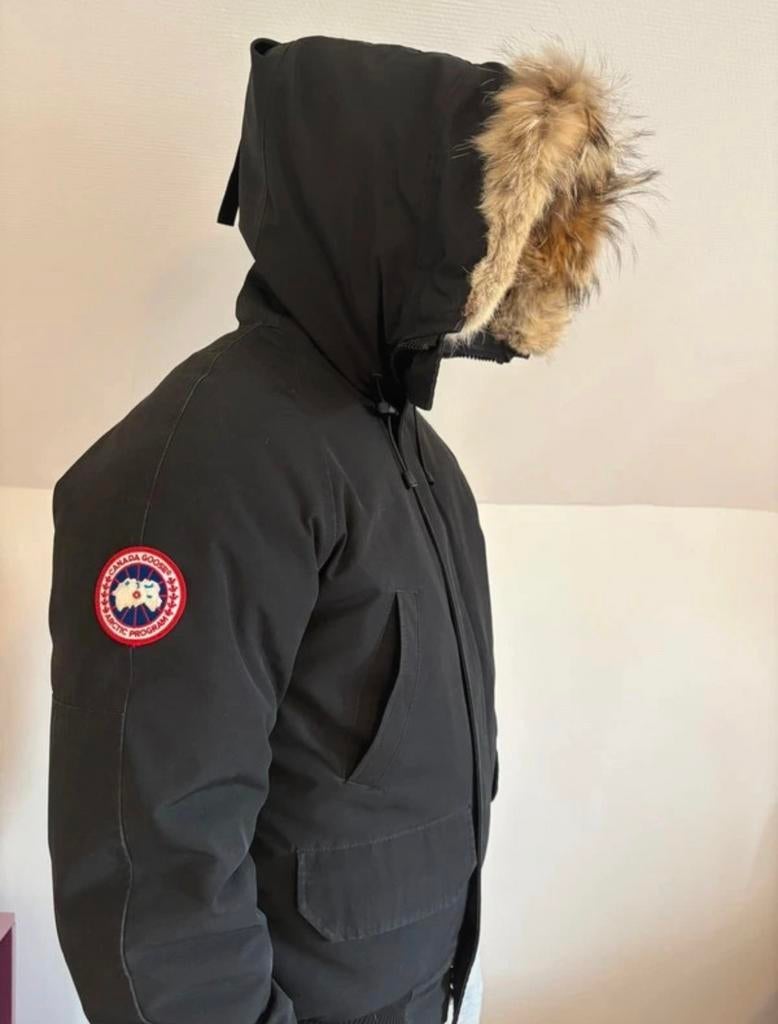 Canada Goose jas - parka met bontkraag, Maat 48/50 (M), Zwart, Canada Goose, Ophalen of Verzenden