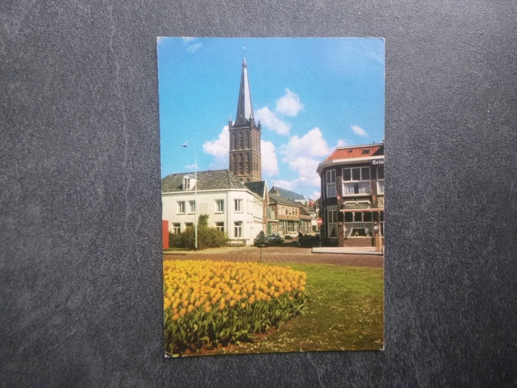 Steenwijk, gezicht op toren 1977, Verzenden, 1960 tot 1980, Gelopen, Overijssel