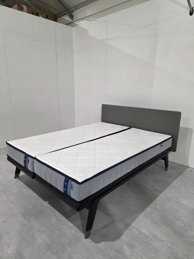Auping Original Bed 160x210 + Evolve Matrassen, Huis en Inrichting, Slaapkamer | Bedden, Tweepersoons, Ophalen of Verzenden, Zo goed als nieuw