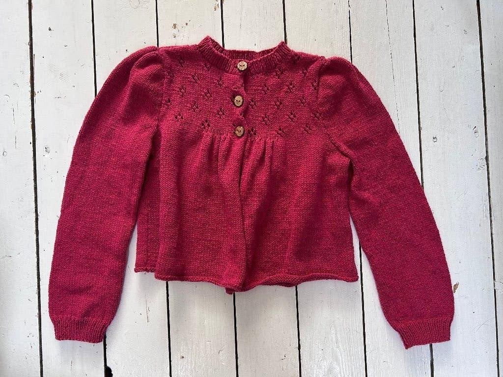 Handgebreid vestje 100% biokatoen, nieuw, 122 128, Ophalen of Verzenden, Nieuw, Meisje, Trui of Vest