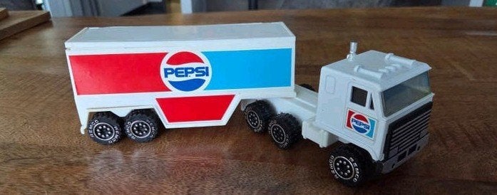 Vintage Remco Pepsi Vrachtwagen met Flesjes (jaren 90), Verzamelen, Ophalen of Verzenden, Zo goed als nieuw, Overige typen