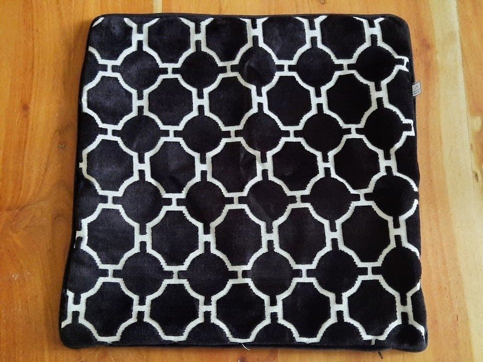 zwarte kussenhoes Dutch Decor, Zwart, Vierkant, Ophalen of Verzenden, Zo goed als nieuw