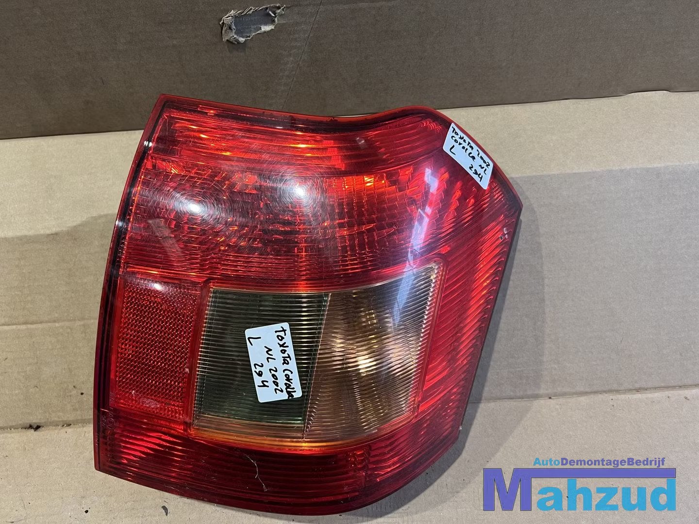 TOYOTA COROLLA E12 achterlicht links backlight left 02-07, Info@toyota.co.jp, Gebruikt, Toyota Motor Corporation, Toyota
