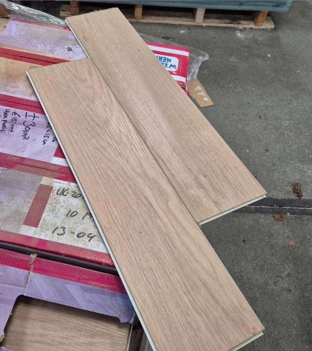 30m² Click pvc bruin houtkleur bruin houtlook 65 x 15cm, Ophalen, Bruin, Overige typen, Nieuw