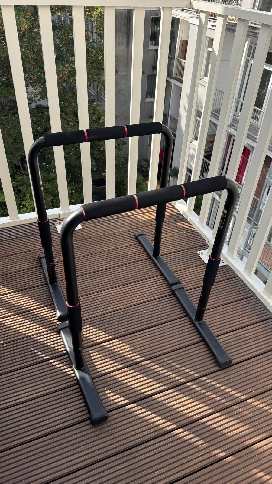 Push-up steunen / Dip bars, Ophalen, Zo goed als nieuw, Armen, Push-up steun