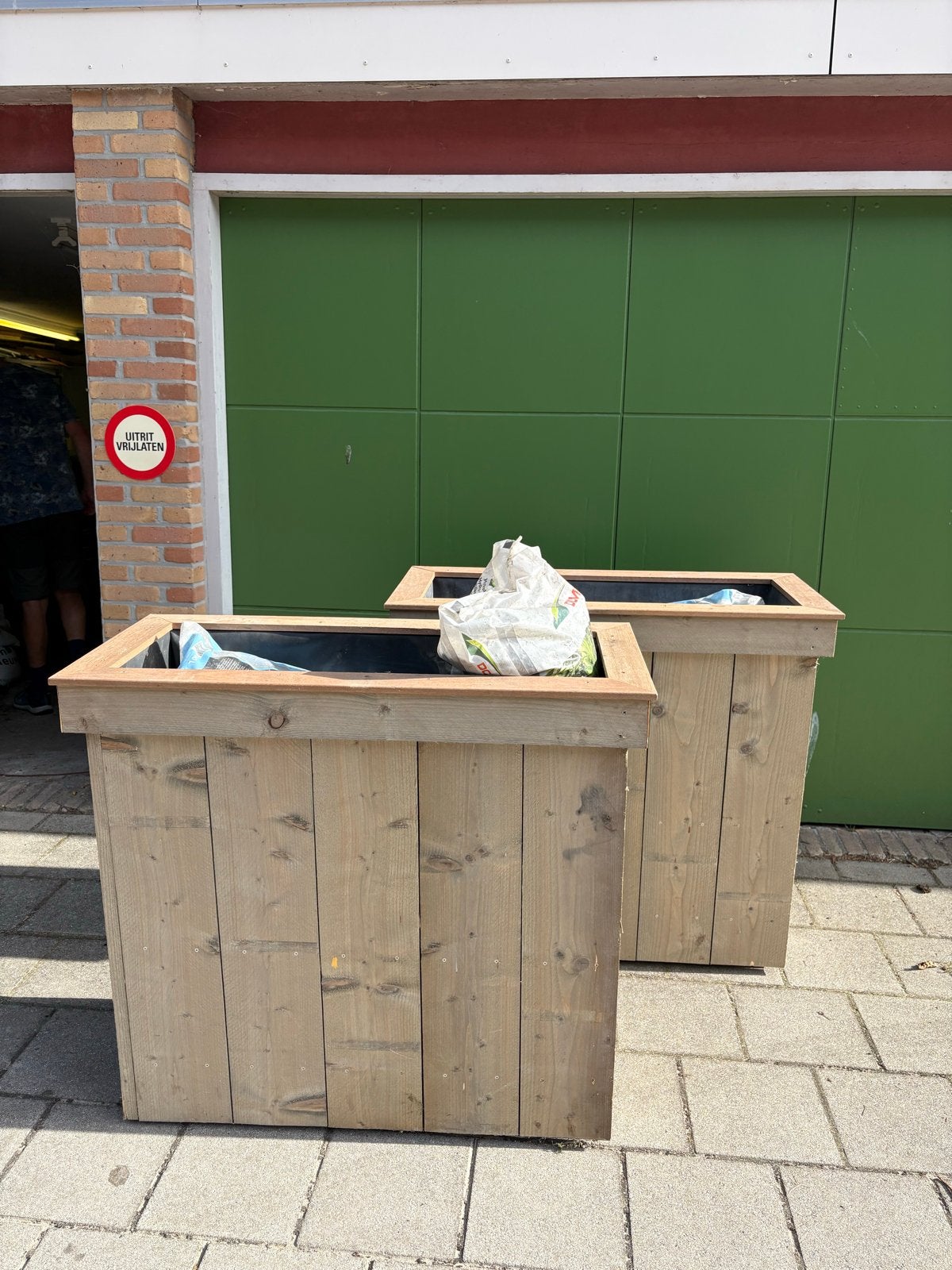 Custom made Houten Bloembakken - Set van 2, Ophalen, 100 cm of meer, Nieuw, Balkon
