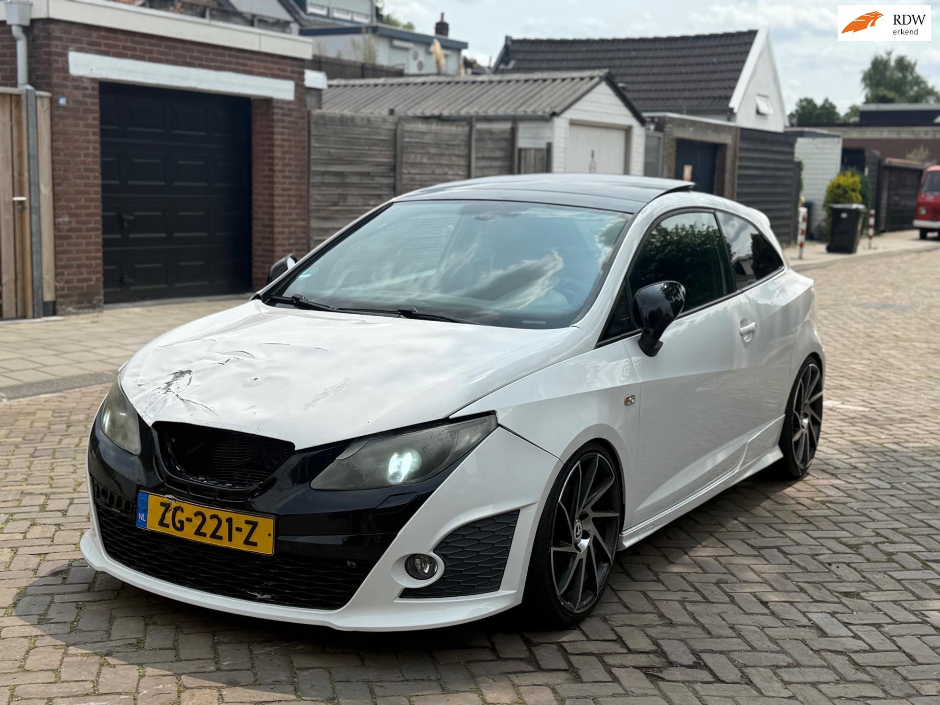 Seat Ibiza SC 1.4 TSI Cupra Bocanegra AUTOMAAT, Auto diversen, Automaat, Wit, 1390 cc, Benzine