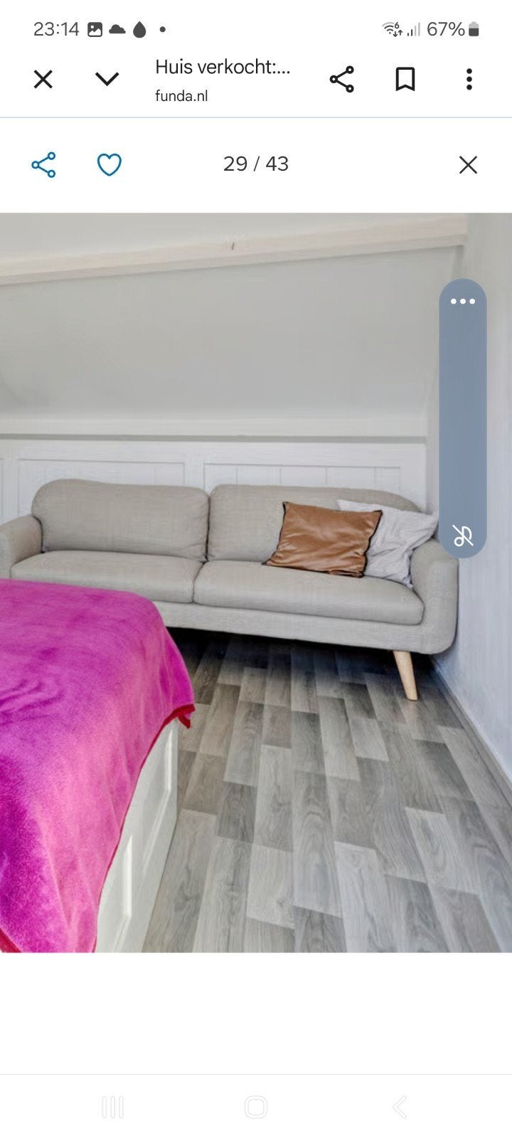 laatste WEEK Prachtig  laminaat 60 m2 ..zo op te halen., Ophalen, Zo goed als nieuw, Grijs, 50 tot 75 m²