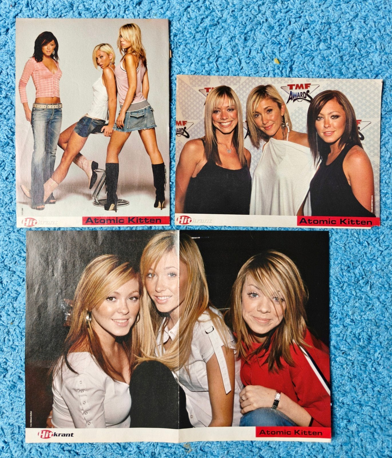 Atomic Kitten posters hitkrant vintage, Ophalen of Verzenden, Nieuw, A1 t/m A3, Muziek