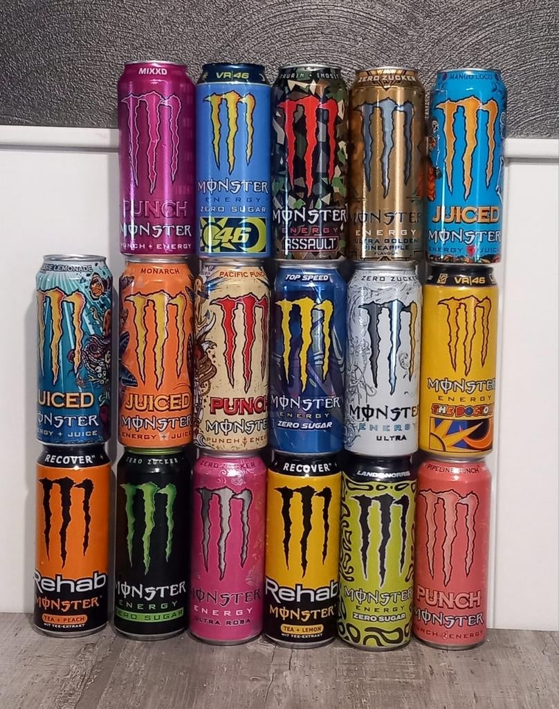 Monster energy blikjes (vol), Diversen, Levensmiddelen, Ophalen of Verzenden