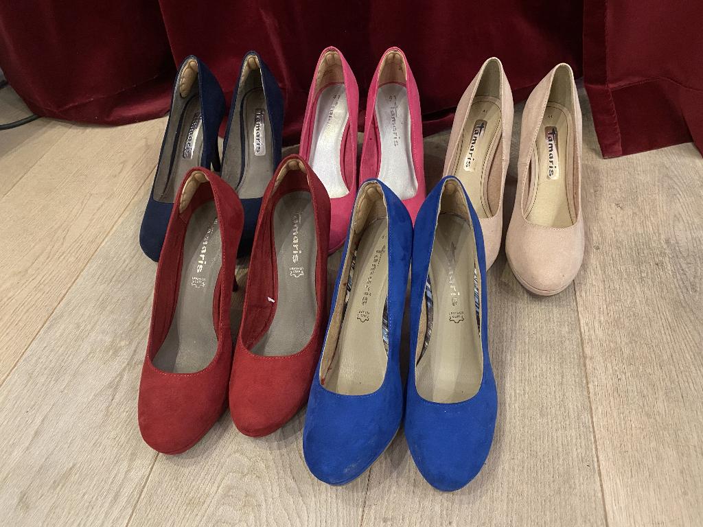 5 paar Tamaris hakken maat 41, Tamaris, Pumps, Overige kleuren, Ophalen of Verzenden