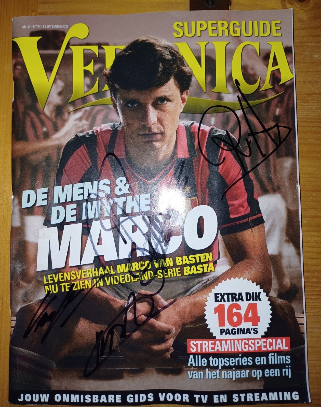 Marco van Basten, Chantal Janzen, Minne Koole handtekening, Ophalen of Verzenden