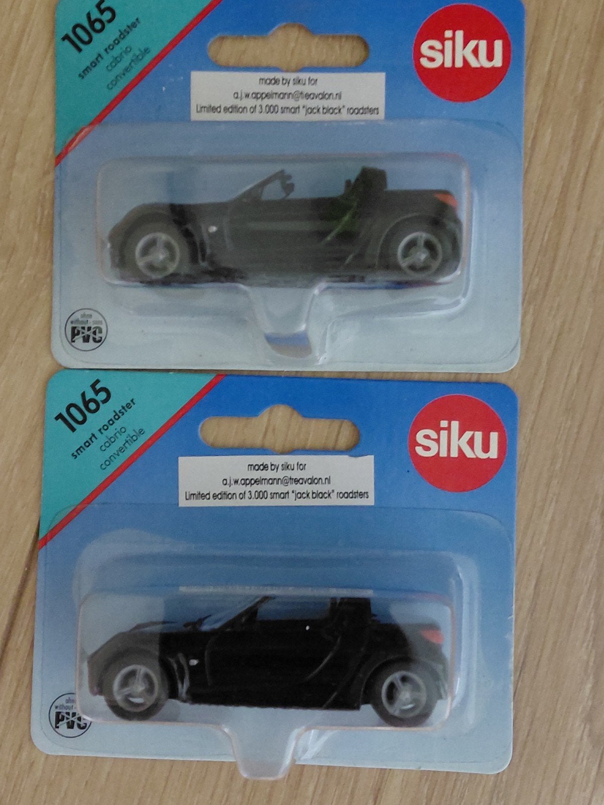 Siku 1065 Smart Roadster Cabrio Convertible modelauto 2 st., Ophalen of Verzenden, Nieuw, Auto, SIKU