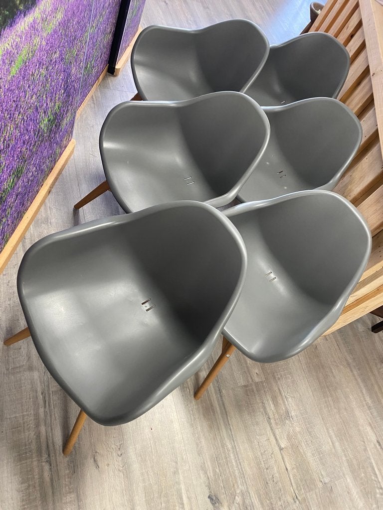 IKEA kuipstoel, Huis en Inrichting, Zo goed als nieuw, Grijs, Vijf, Zes of meer stoelen, Ophalen
