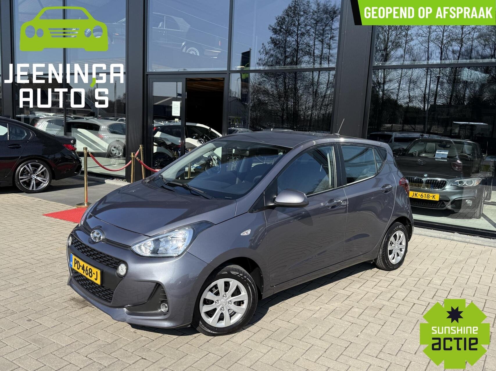 Hyundai i10 1.0i Go! 2017|AppleCarPlay|Navi|Airco|PDC|NAP, Voorwielaandrijving, Stof, Gebruikt, 4 stoelen