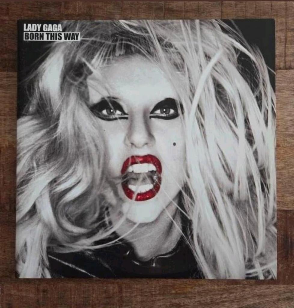 Dubbel lp lady gaga born this way, Cd's en Dvd's, Vinyl | Pop, Ophalen of Verzenden, Zo goed als nieuw, 12 inch