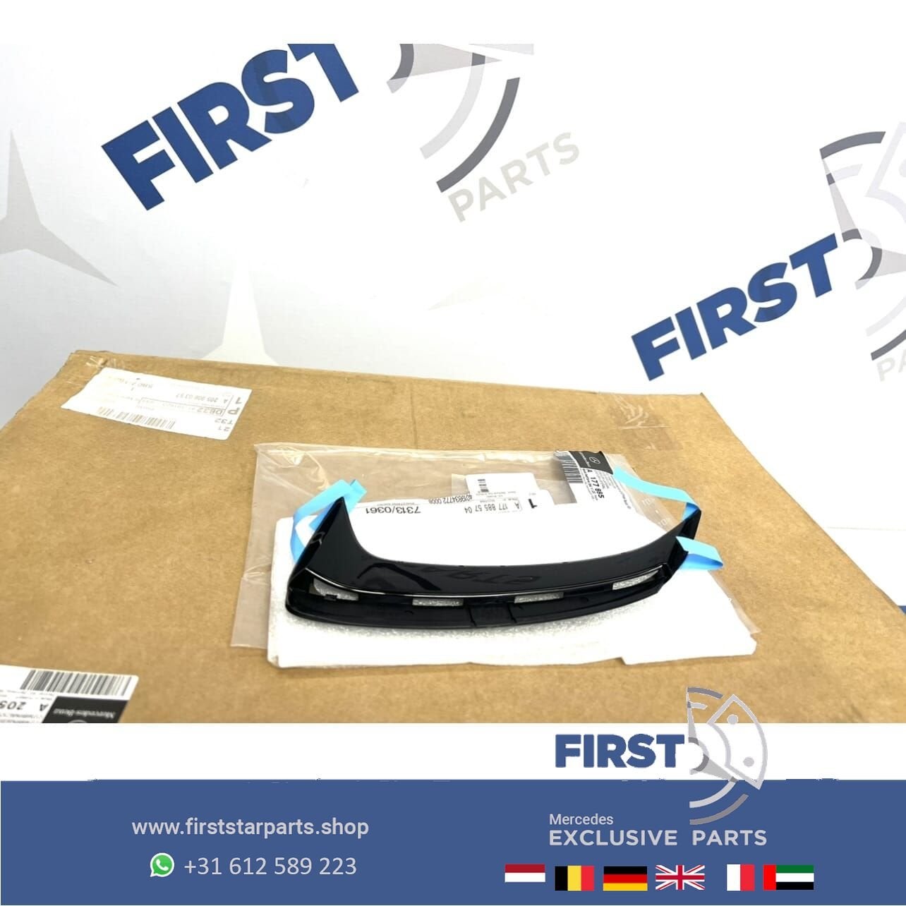 W177 A45 AMG ACHTERBUMPER AERO SPLITTER LINKS of RECHTS 2018, Gebruikt, Ophalen of Verzenden, Achter, -