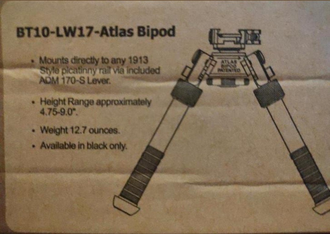 Bipod type Atlas met Leveller. Picatinny 22mm., Ophalen of Verzenden, Nieuw