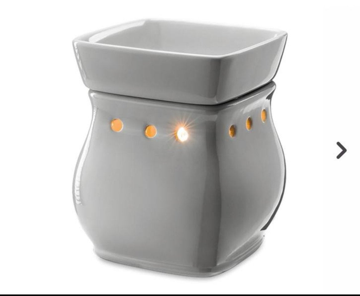Scentsy Classic Curve Gloss Gray Geurbrander, Ophalen of Verzenden, Zo goed als nieuw, Modern, Grijs