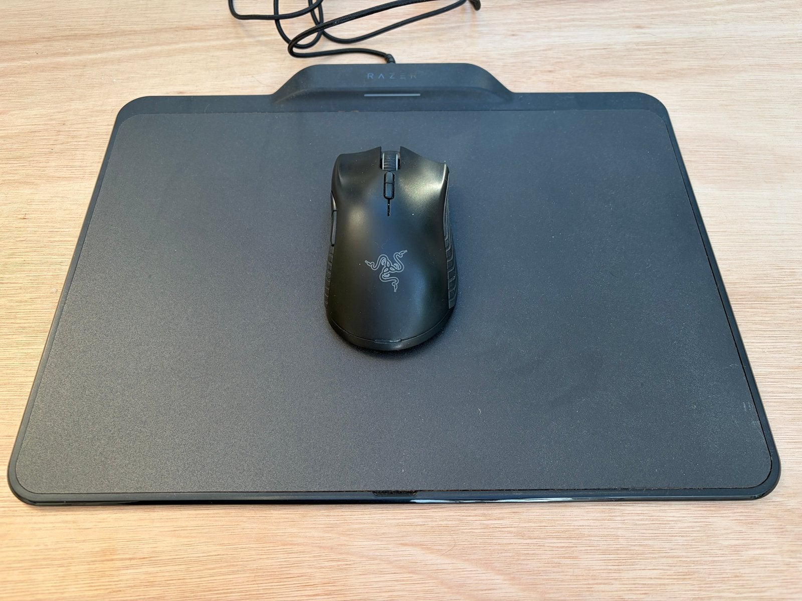 Razer Mamba Hyperflux Draadloze Gaming Muis met Firefly Mat, Computers en Software, Muizen, Gebruikt, Muis, Rechtshandig, Draadloos