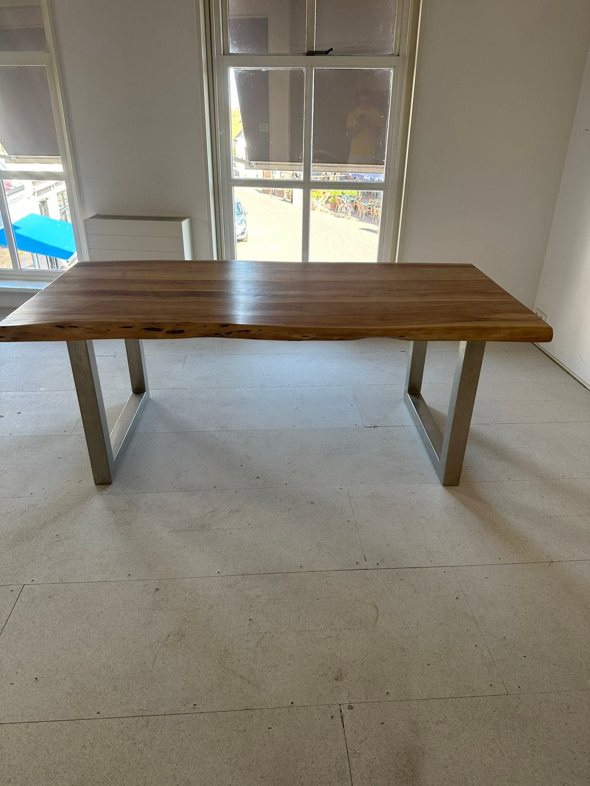 Prachtige massief houten eettafel – 200 x 100 cm – Topstaat, Ophalen, 200 cm of meer, 50 tot 100 cm, Zo goed als nieuw