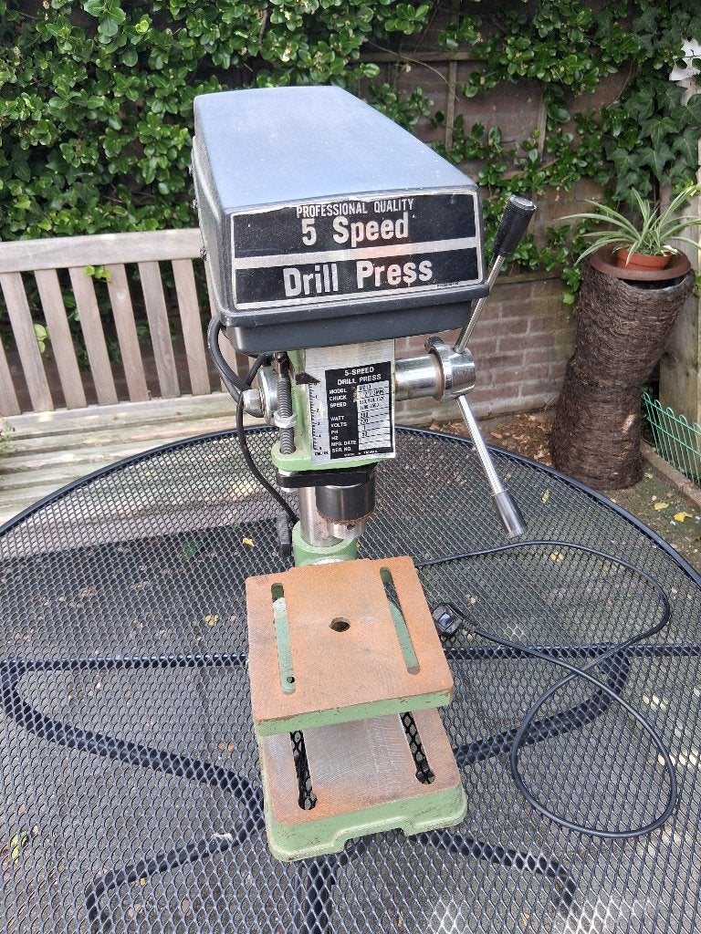 FERM kolomboormachine tafelmodel, Doe-het-zelf en Verbouw, Gereedschap | Boormachines, Ophalen, Gebruikt, Minder dan 400 watt