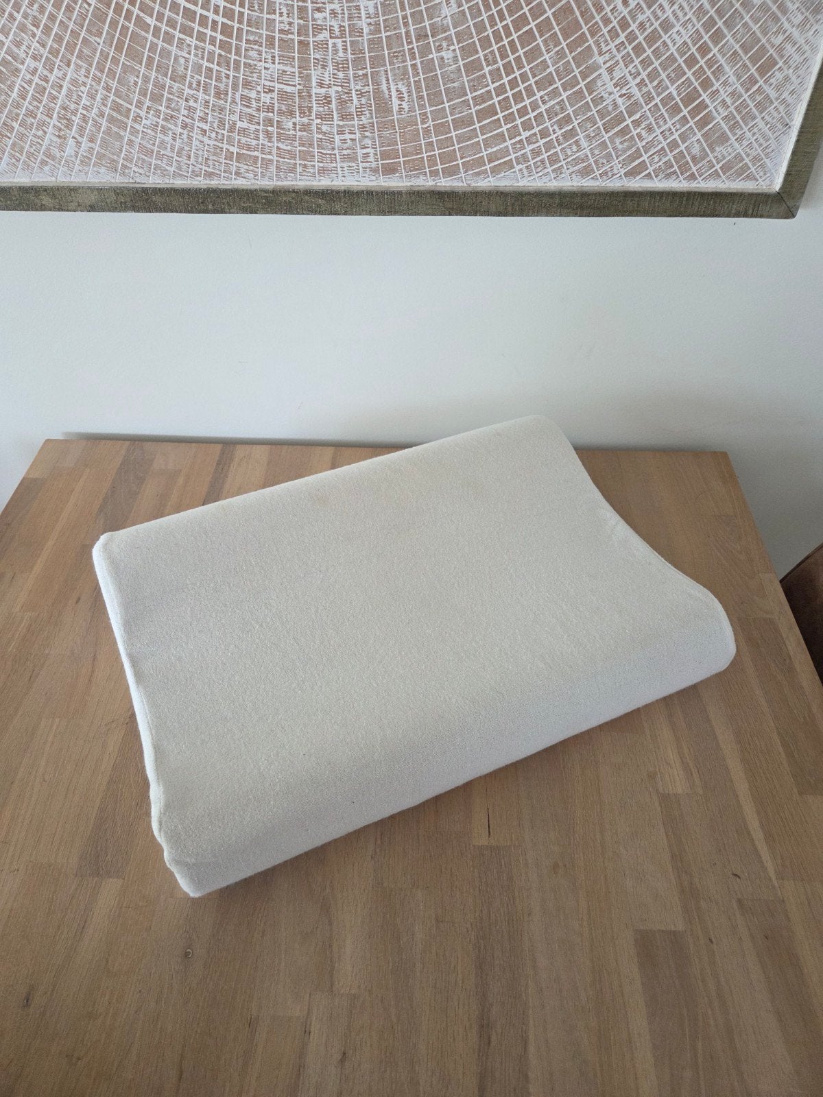 Orthopedisch traagschuim hoofdkussen 50 bij 35 bij 10 cm., Huis en Inrichting, Slaapkamer | Beddengoed, Gebruikt, Kussen, Eenpersoons
