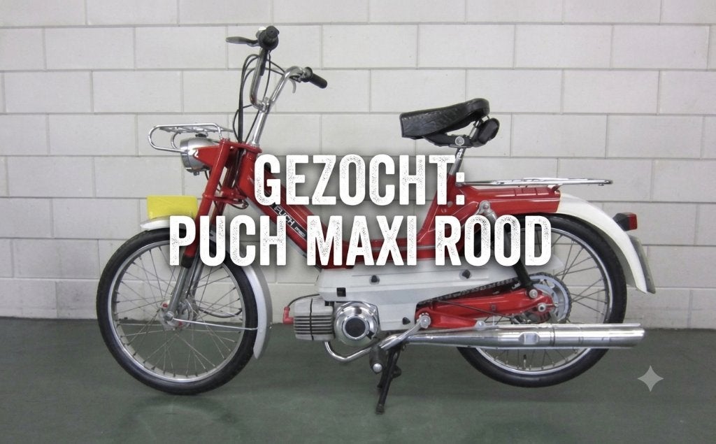 Gezocht puch maxi rood, Ophalen, Zo goed als nieuw, Maxi