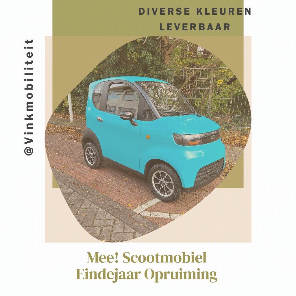 Mee! Scootmobiel Rijbewijsvrij Opruiming!, Nieuw, 16 km/u of meer, 46 km of meer, Ophalen