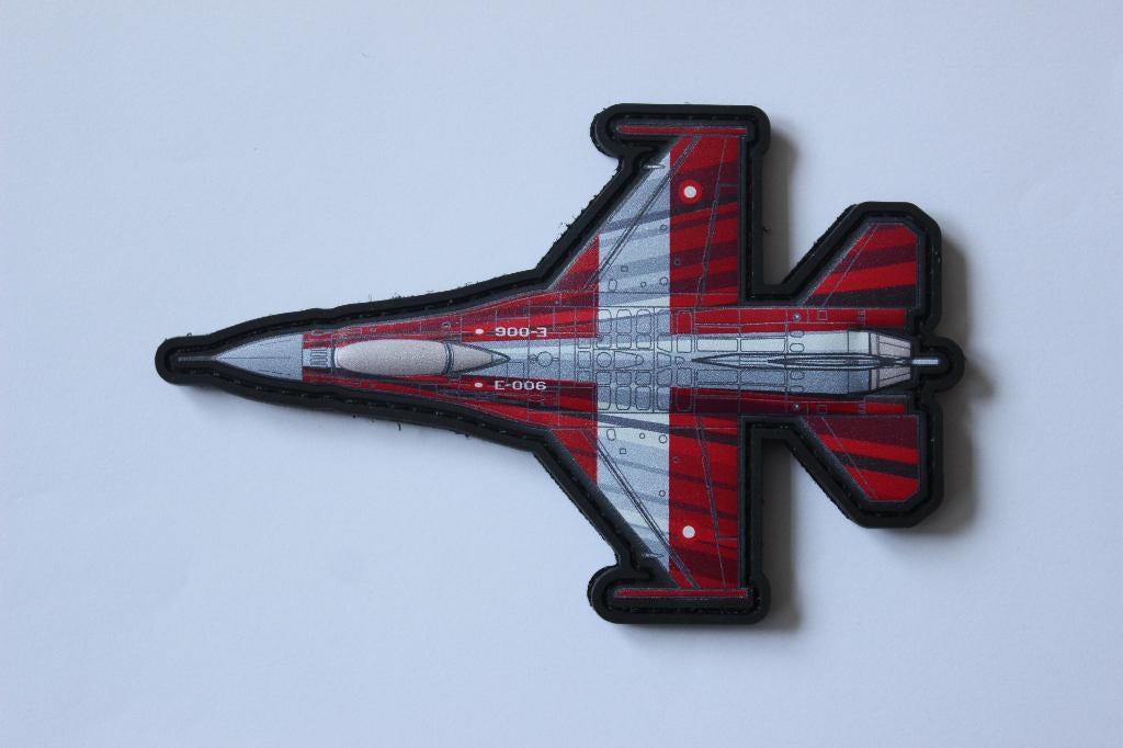 patch  f-16 solo display  team denmark  pvc, Verzenden, Luchtmacht, Overige gebieden, Embleem of Badge