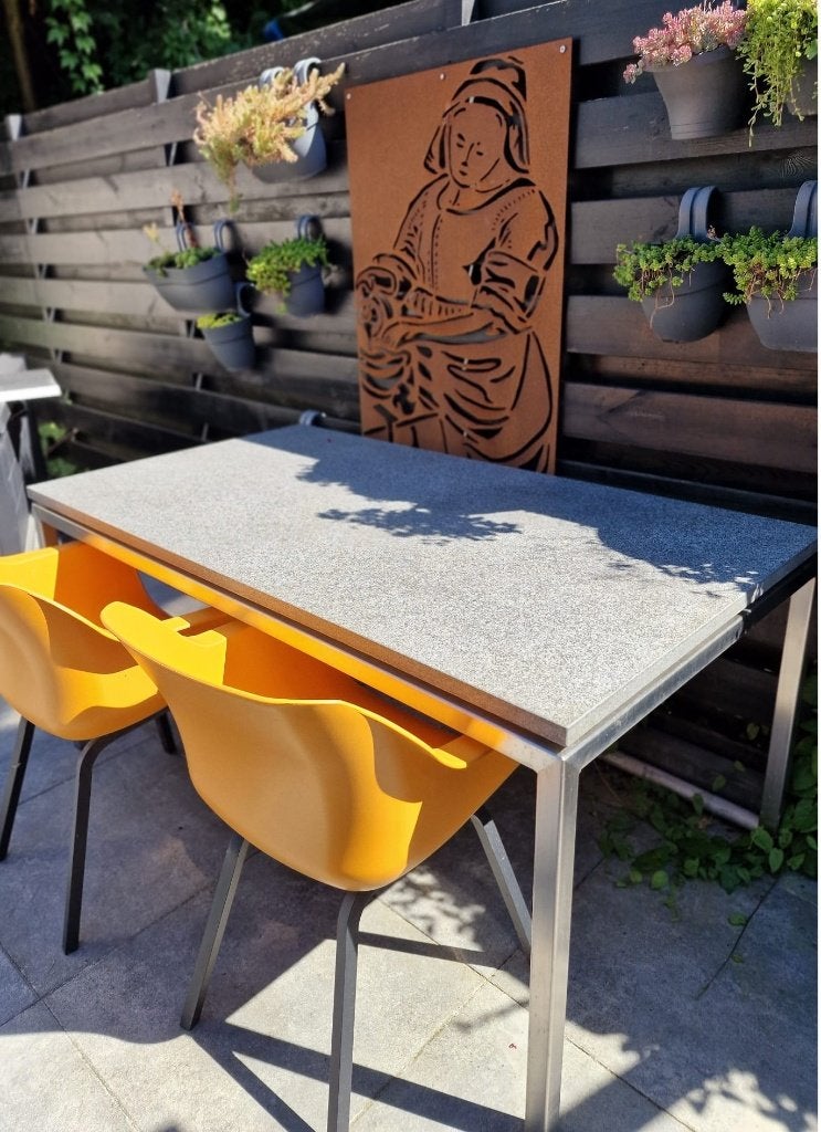 Tuintafel, Ophalen, Zo goed als nieuw, Rechthoekig, Overige materialen