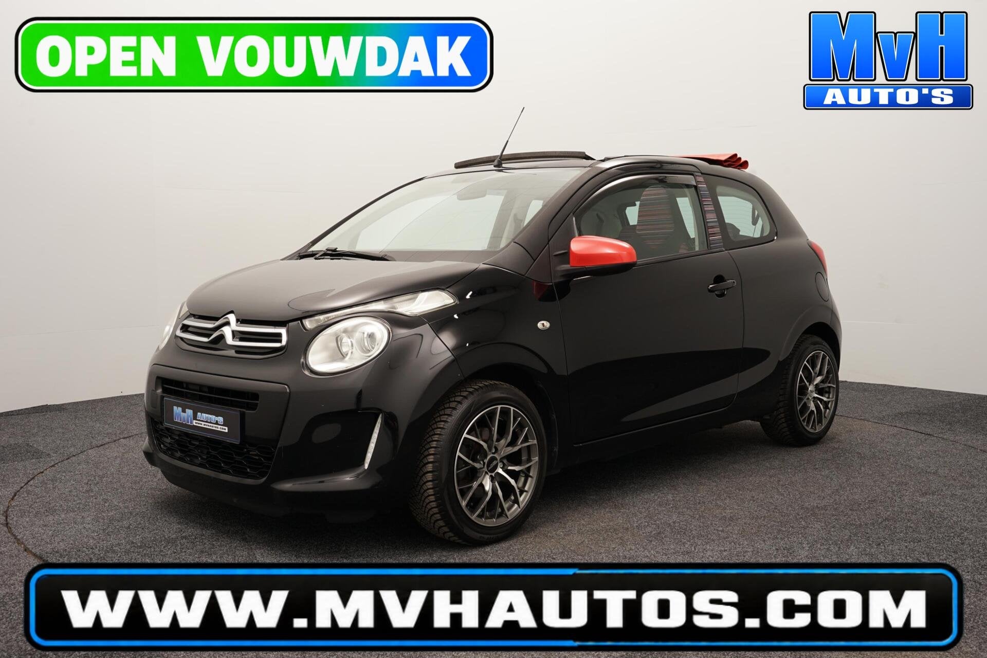 Citroen C1 1.0 e-VTi Airscape Feel Edition|VOUWDAK|BLUETOOTH, Voorwielaandrijving, Euro 5, Stof, Gebruikt