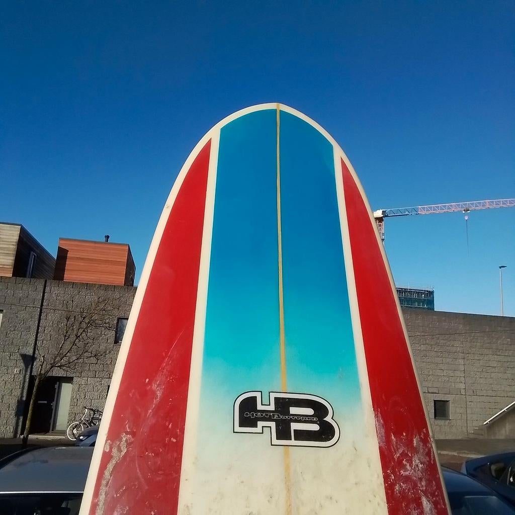 HB Longboard met vinnen en oude..draagtas, Watersport en Boten, Golfsurfen, Ophalen, Gebruikt, Longboard, Met koord