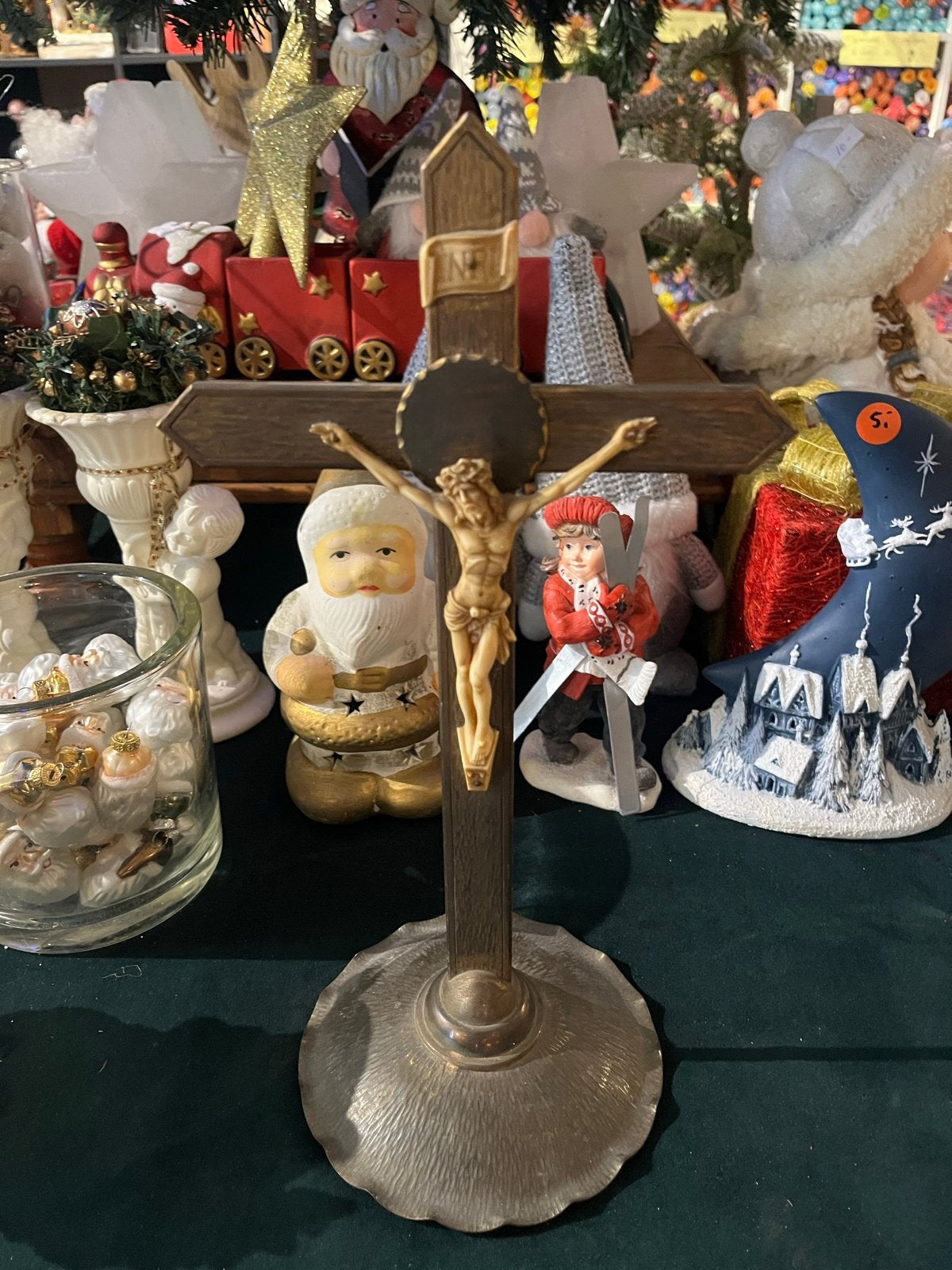 Antiek Kruisbeeld met Corpus - Religieuze Kunst, Antiek en Kunst, Ophalen of Verzenden