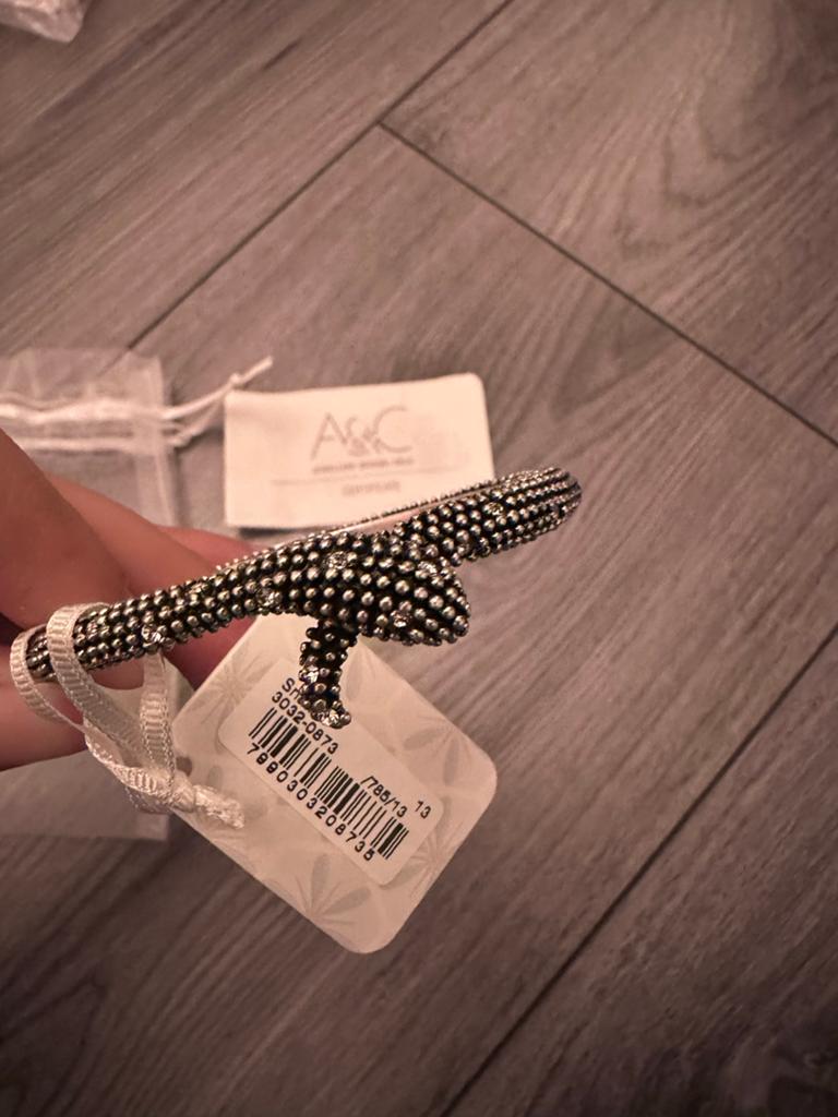 A&C Armband met strass steentjes - Nieuw met label, Overige materialen, Nieuw, Ophalen of Verzenden, Zilver