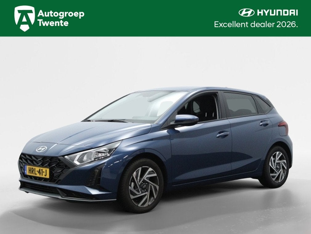Hyundai i20 1.0 T-GDI Comfort | Private Lease 449.- per maan, Auto's, 12 maanden, Gebruikt, Lichtsensor, Blauw