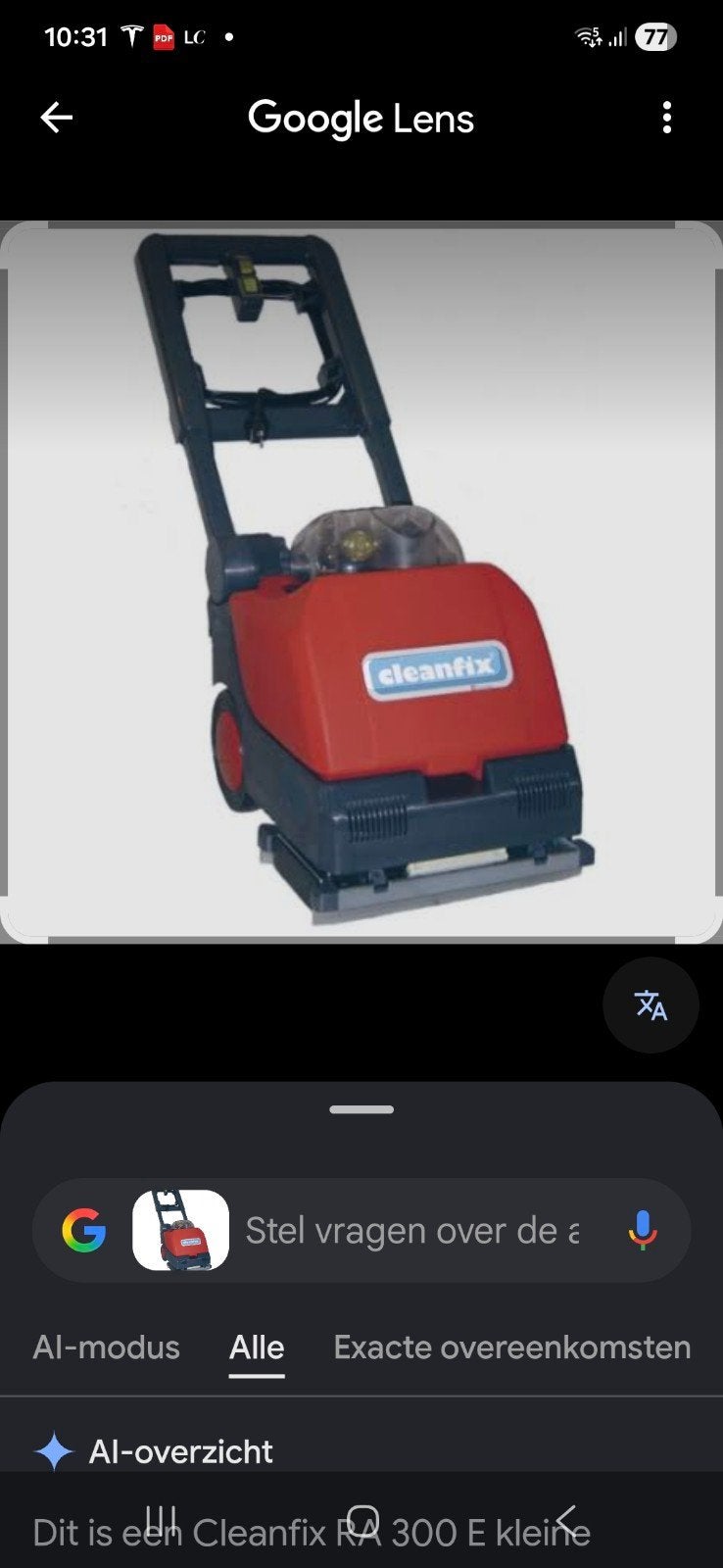 Cleanfix RA300E Kleine Vloerschrobmachine, Zakelijke goederen, Ophalen