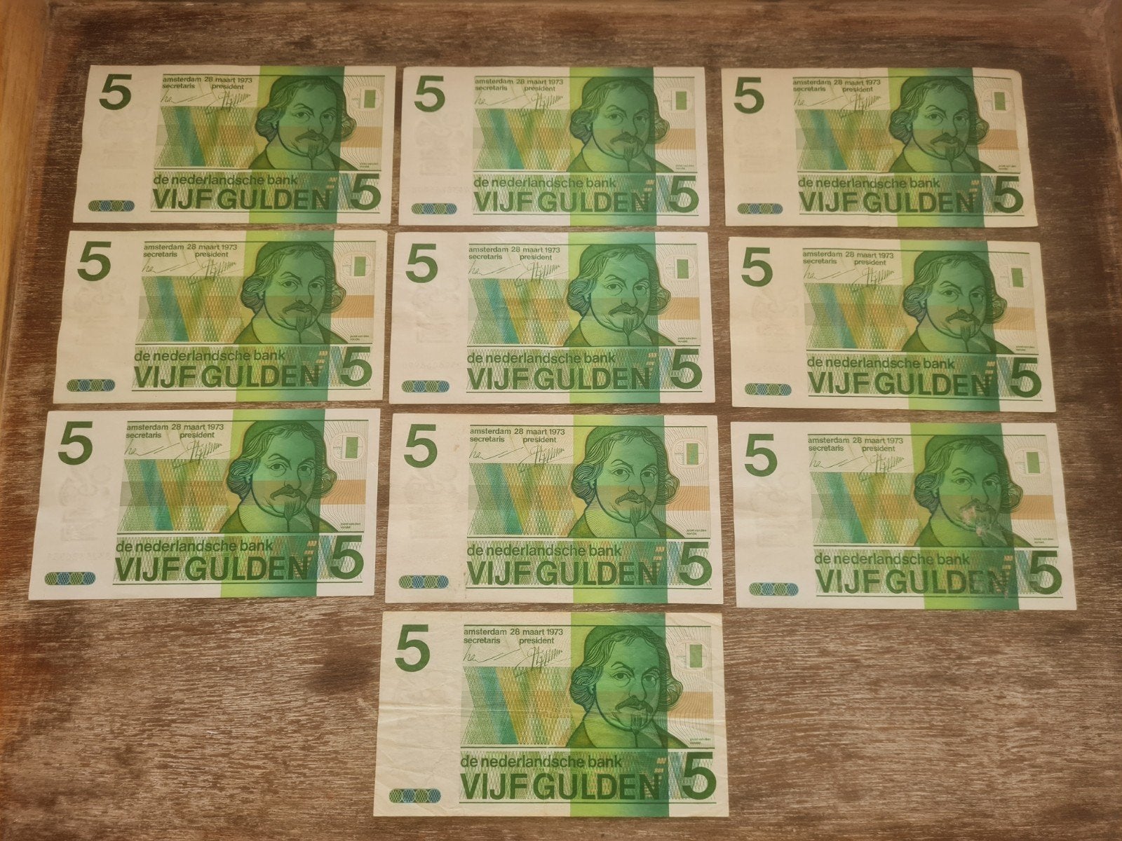 Set 10x 5 gulden, Ophalen of Verzenden, 10 gulden