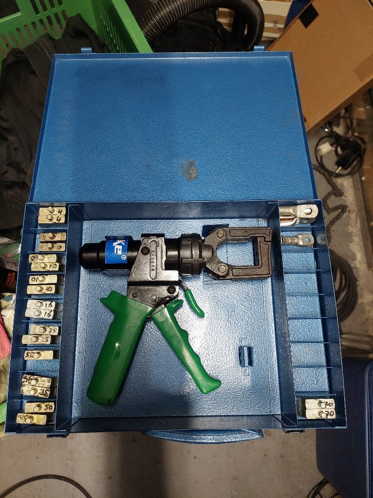 Klauke hydraulisch kabelschoenperstang, Ophalen of Verzenden, Gebruikt