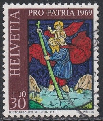 Zwitserland 1969 904 Pro Patria 30c, Gest, Ophalen of Verzenden, Gestempeld