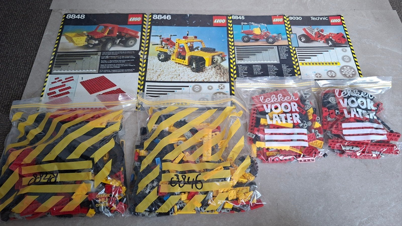 LEGO Technic sets 8848, 8846, 8845 en 8030, Ophalen of Verzenden, Zo goed als nieuw, Complete set, Lego