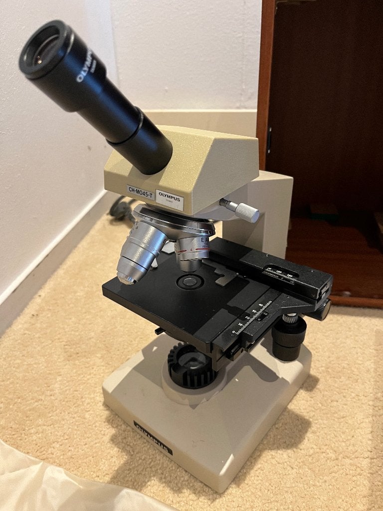 Olympus microscoop, Audio, Tv en Foto, Ophalen of Verzenden, Gebruikt, Biologische microscoop