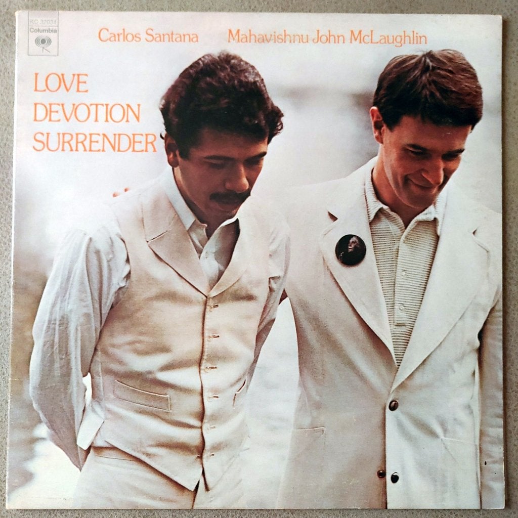 Santana & McLaughlin - Love, Devotion, Surrender LP US press, LP, Gebruikt, Originele persing, Ophalen of Verzenden