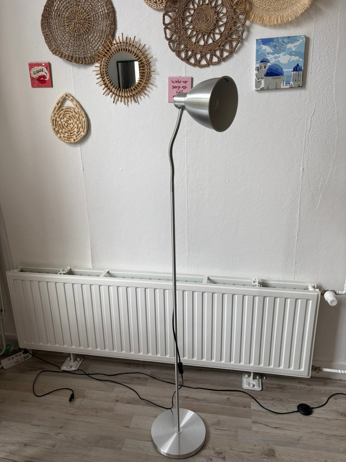 ikea zilvere lamp, Ophalen, Zo goed als nieuw, 150 tot 200 cm